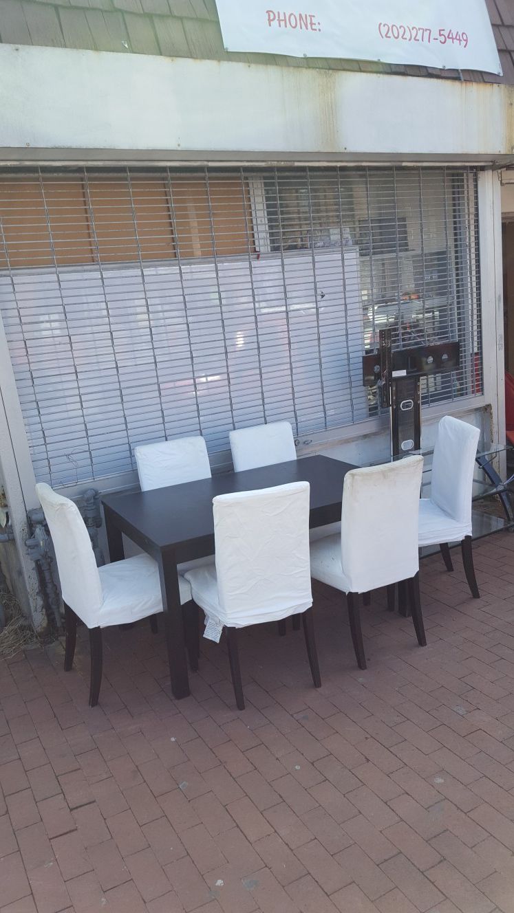 6 Chair and Table Dining Set