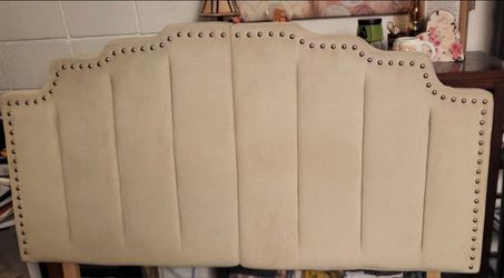 Queen velvet headboard