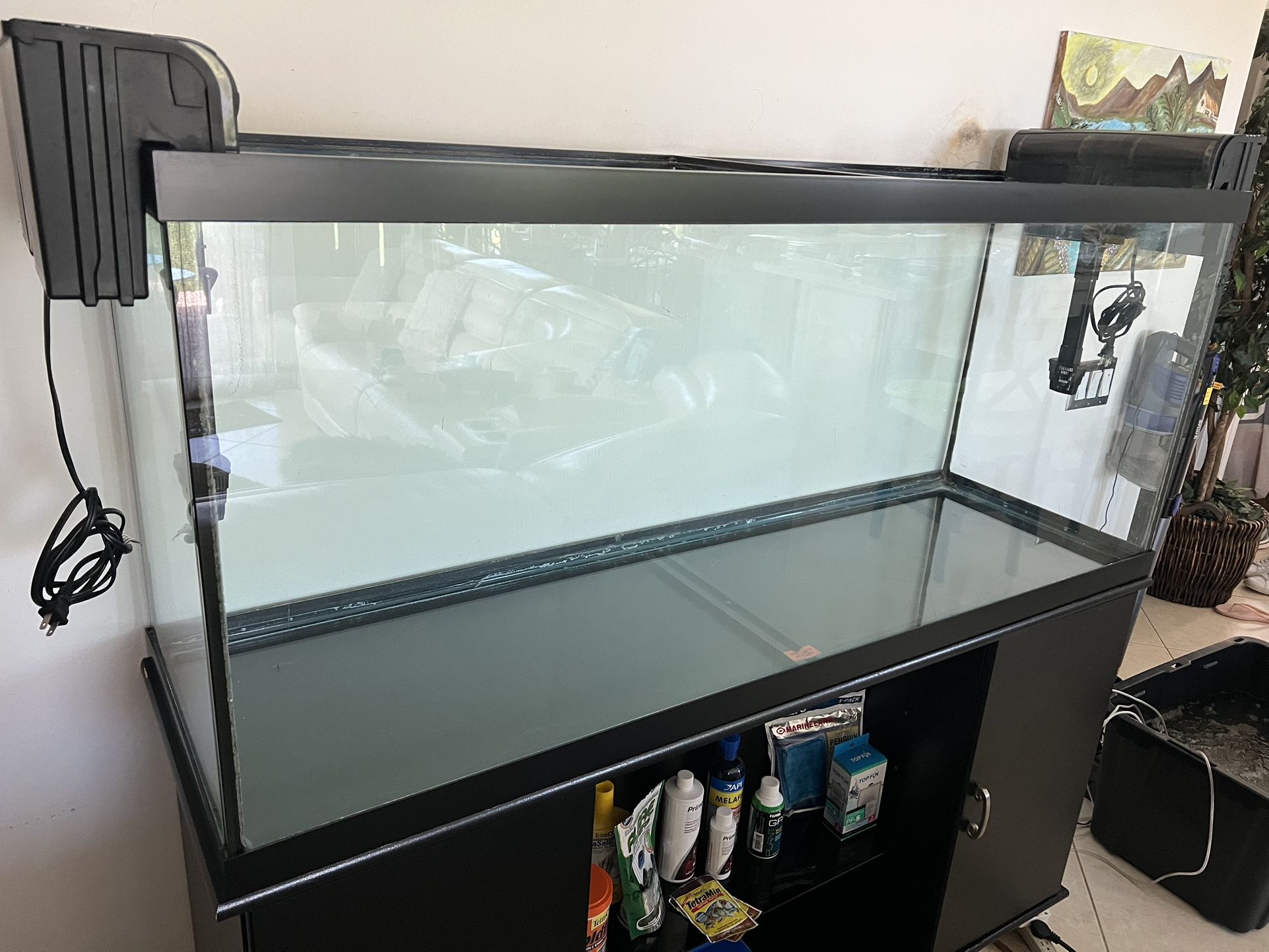 Pecera 120 Galones Con Mueble y Accesorios