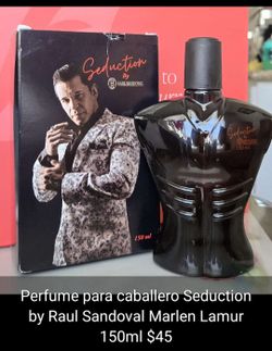 Perfume para caballero Seduction by Raul Sandoval Marlen Lamur 150ml