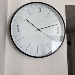 Black wall clock 