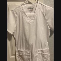 Greys Anatomy Xs White Spandex Scrubs 
