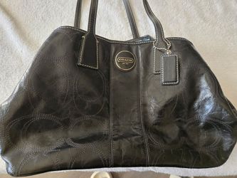 Coach Handbag Purse Black Large