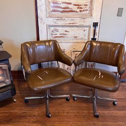Mid Century Style Dining Chairs (2)