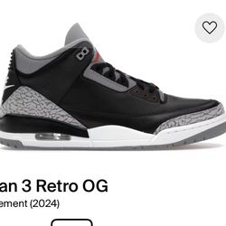 Jordan 3 Black Cement