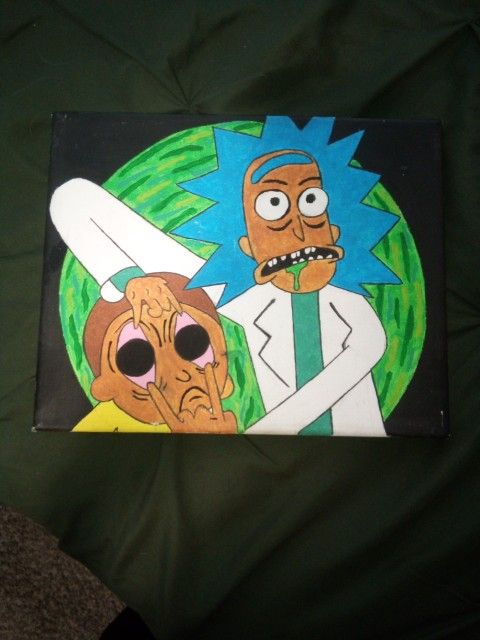 Rick and Morty Canvas Painting