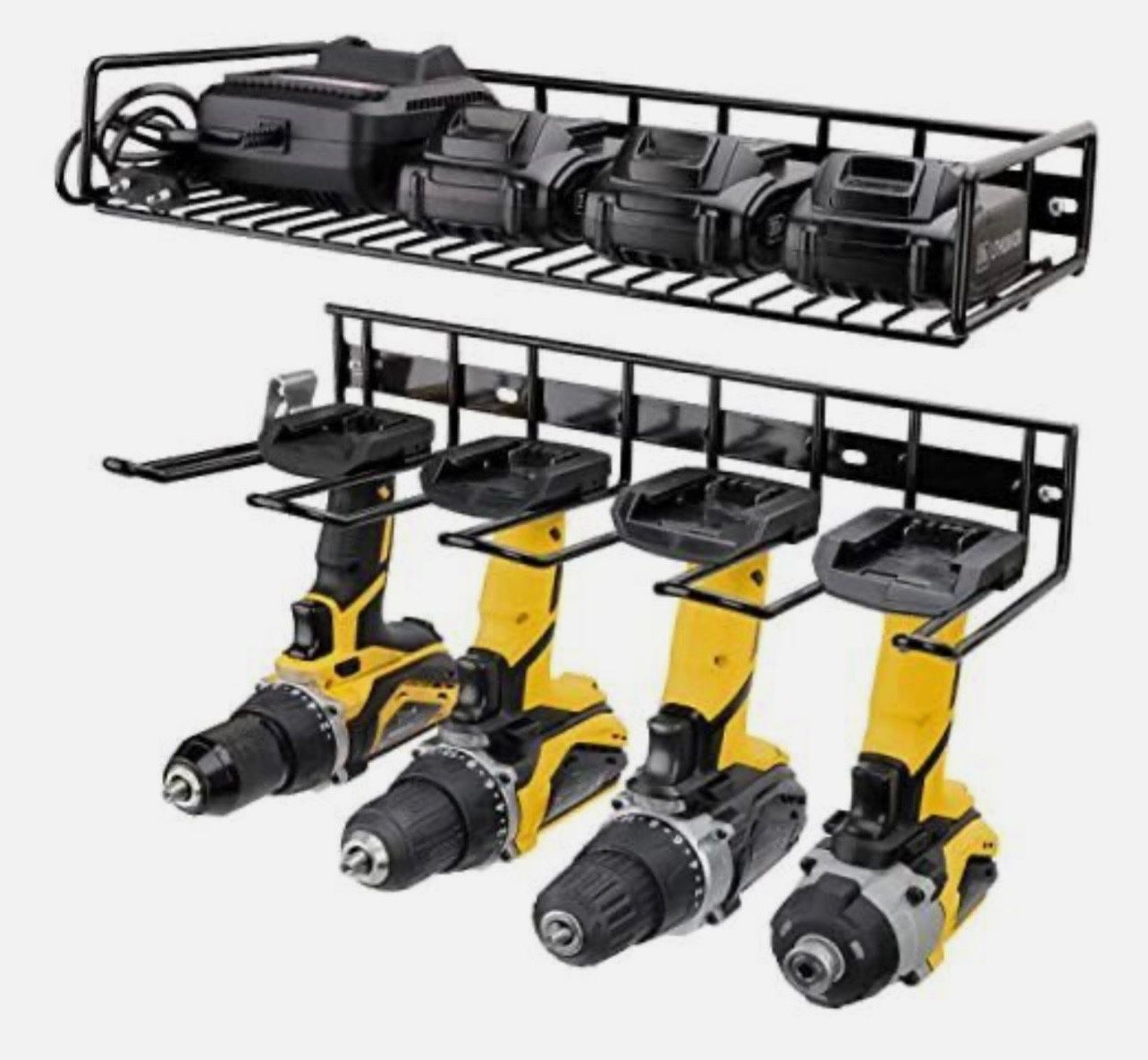 BRAND NEW IN BOX Wall Mounted Power Tool Organizer Holder, Heavy Duty Drill Rack & Tool Shelf