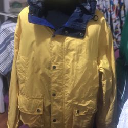 VINTAGE 90s TOMMY HILFIGER HOODED RAIN JACKET