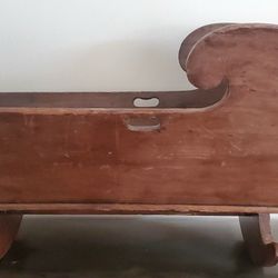 Antique Baby Rocking Cradle 