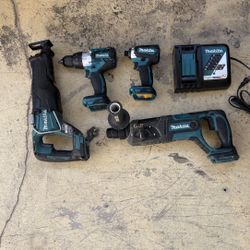 Makita 18V LXT Brushless Tool Bundle (XFD07, XDT13, XRJ05) – No Batteries