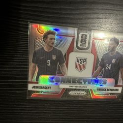 2026 FIFA World Cup Soccer USA Silver Prizm Card Josh Sargent & Patrick Agvemang