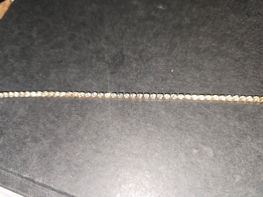 7 Inch Adjustable White Sapphire Tennis Bracelet