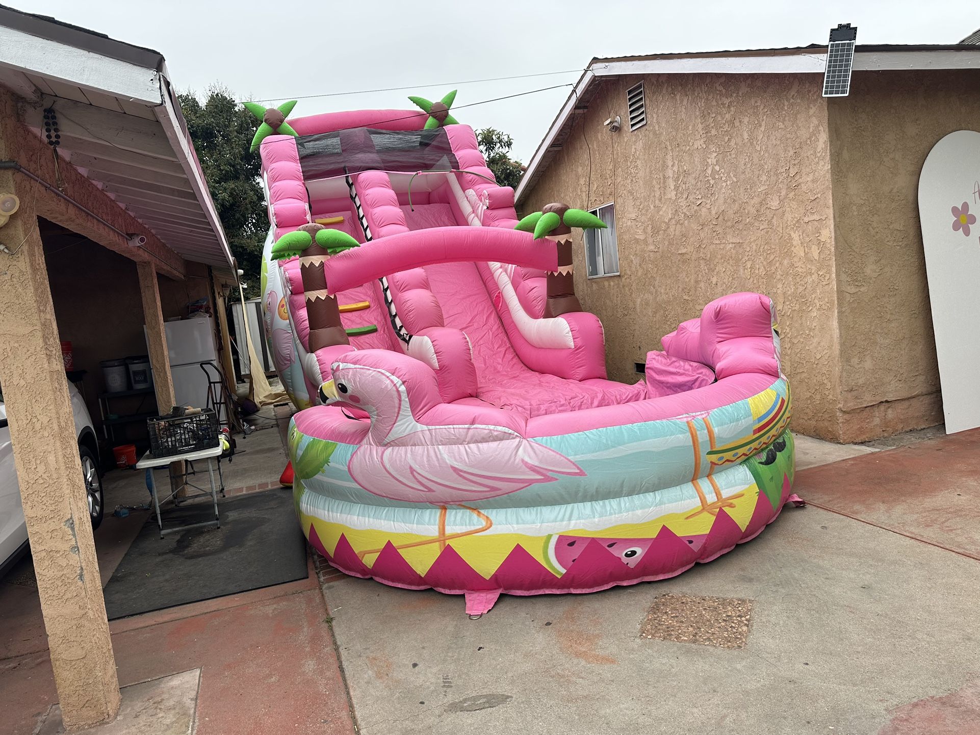 flamingo water slide