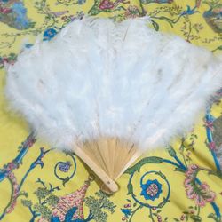 Large Ostrich  Hand Fan 