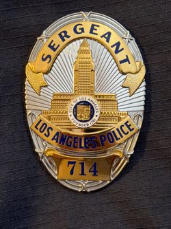 LAPD movie prop badge