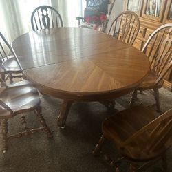 Oak Dinning Set 