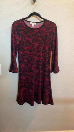 Michael Kors Red And Black Dress Size P/S