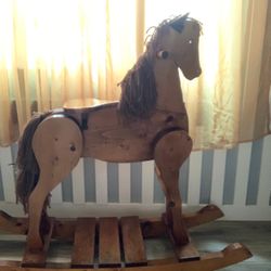 Solid Wood Hand Made Rocking Horse