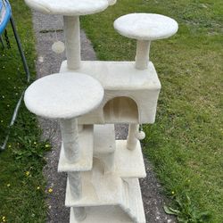 54” Beige Cat Tree