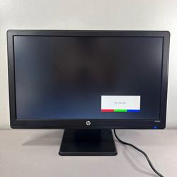 HP W2081d LED HD Monitor With Power Cable 20" Display Black Monitor LCD 50.8cm