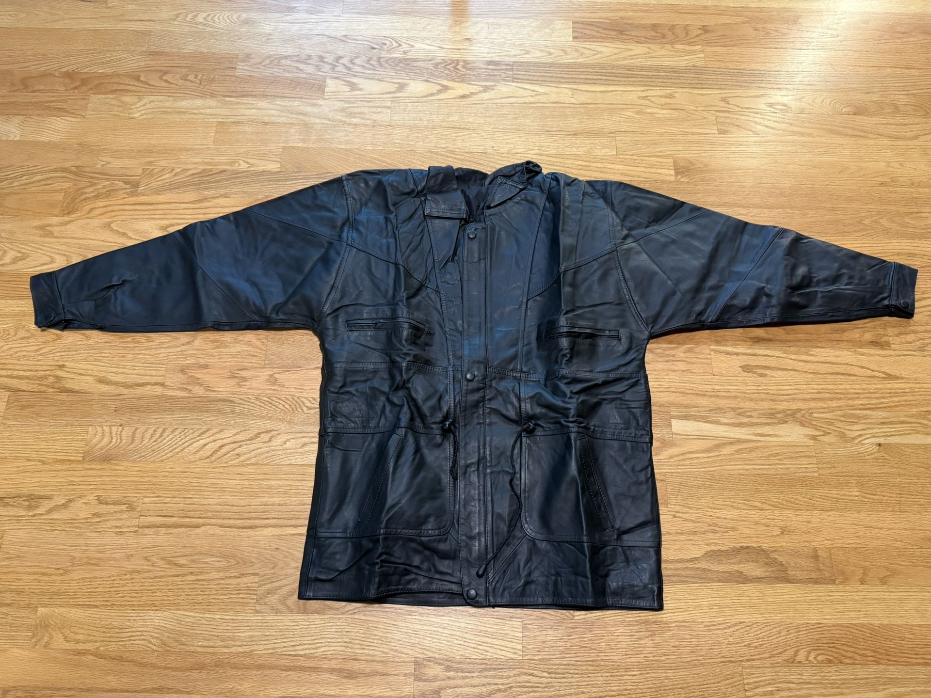 Vintage Full Length Leather Jacket