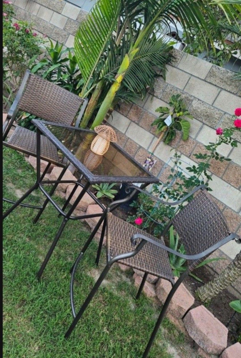 Patio Set 3pc/balcony Set/outdoor Furniture/Cash Only
