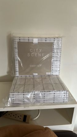Two twin size 100% cotton bed sheet sets