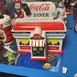 Vintage Coca Cola Diner Cookie Jar - Enesco 1999