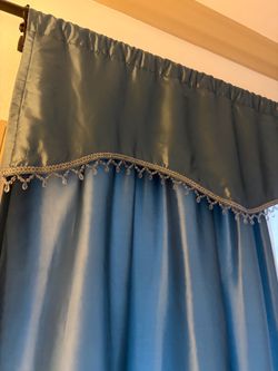 TEAL CURTAINS