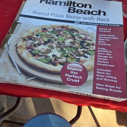 Brand New Pizza Stone With Rack