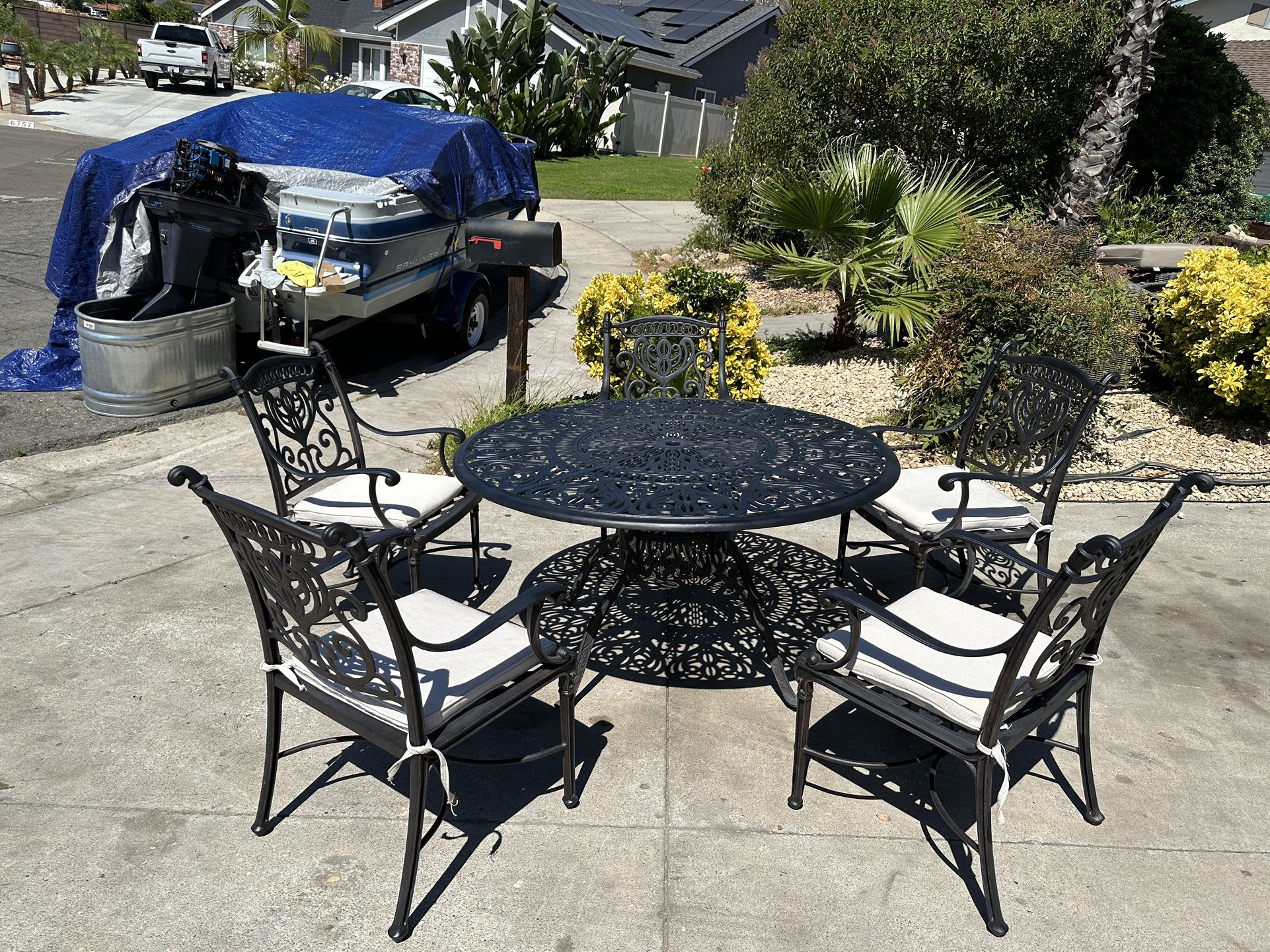 Outdoor Hanamint Grand Tuscany 6-Piece Patio Dining Set