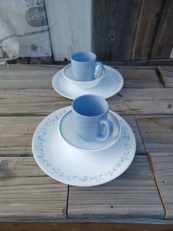 New  Corelle Porcelain Cottage  Set of 6
