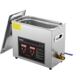 VEVOR 6L Ultrasonic Cleaner with Digital Timer & Heater, Professional Industrial Cleaner for Glasses Watch Rings Small Parts Circuit Board=Z12-173