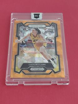 2024 Caitlin Clark Panini Prizm Draft Picks #57  Orange Ice