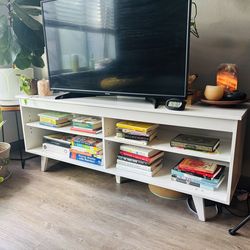 TV Stand. White. Simple Contemporary