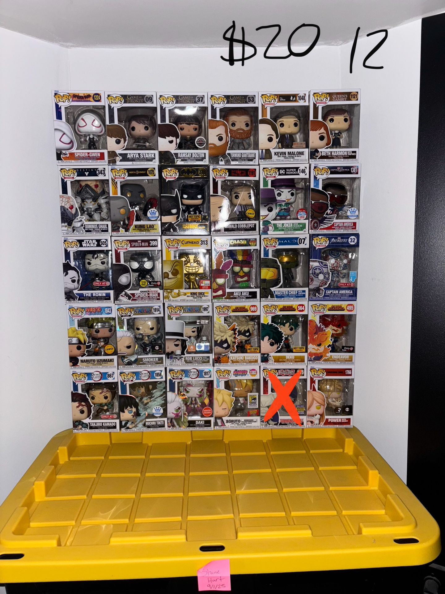 $20 Funko Pops