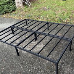 Queen Size Ikea, Metal Bed Frame, (Frame Only No Mattress)