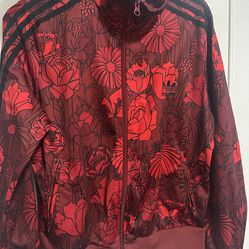 adidas red zip up jacket.