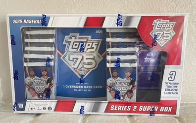 2026 Topps Series 2 MLB Baseball Super Box 75th Anniversary Factory Sealed