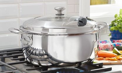 Princess House Vida Sana 5ply 10Qt Casserole Stainless Steel 5867