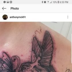 Min $ 40 and cheep tattoos becuae only can tat from 7 to 11 mon -thurs open all sunday clean everything disposible and wraped up