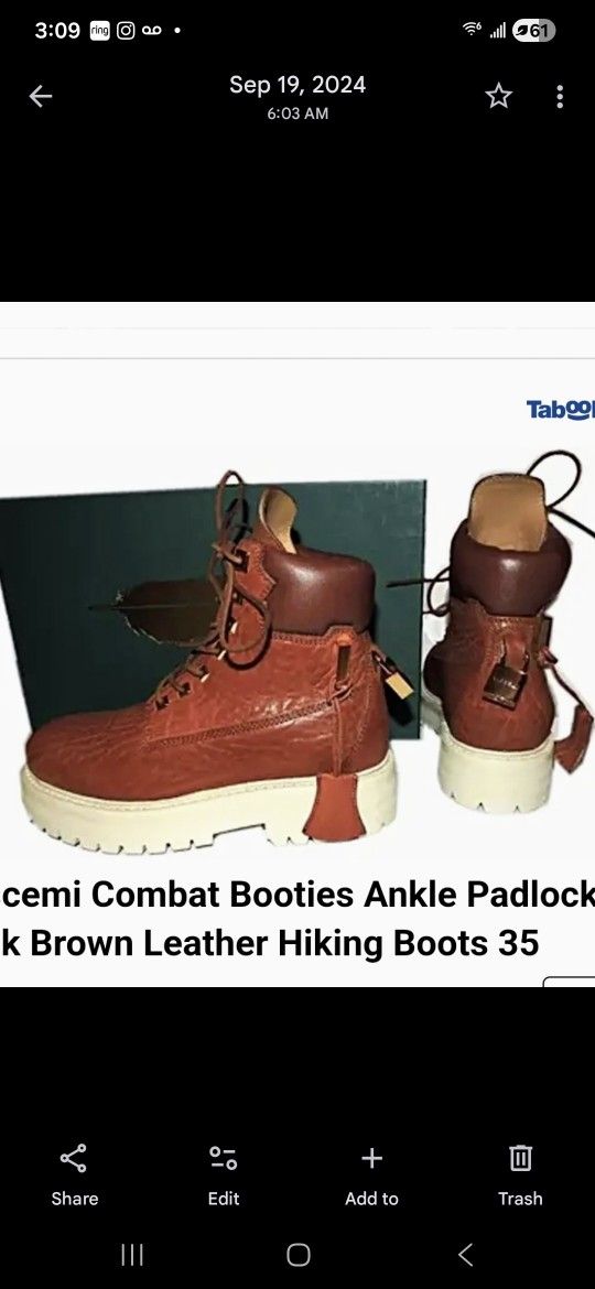 Buscemi Boots For Sale Size 11