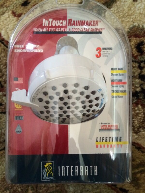 InTouch Rainmaker shower head-Interbath