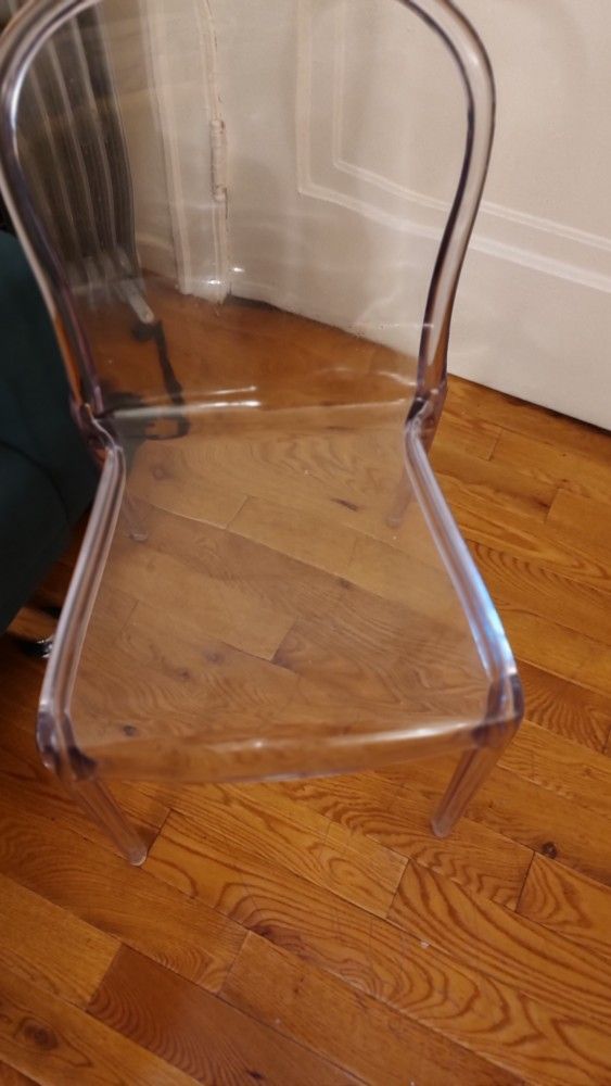 Like New Clear ChairVery Very Sturdy