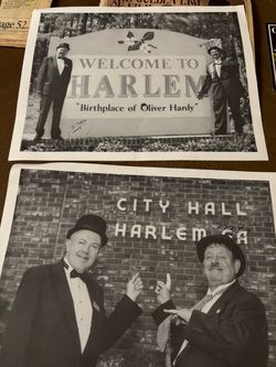 Two original Pictured of Stan and Oliver