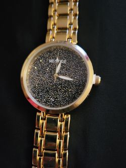 Mestige Time piece. With sparkling crystal-covered dial. NEW