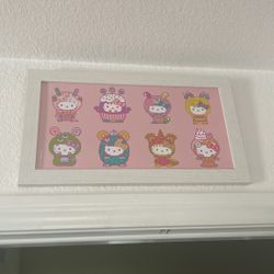 Hello Kitty wall art