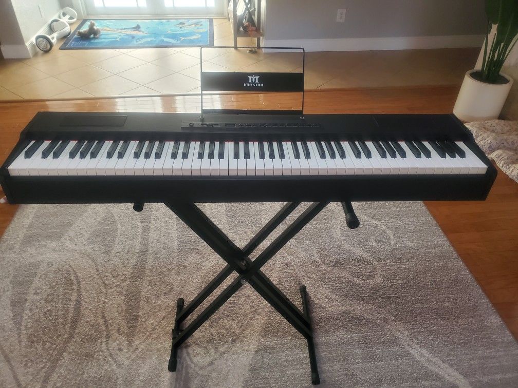MUSTAR Digital Piano 88 Key Weighted Keyboard Hammer Action