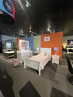 White 4PC Twin Bedroom Set