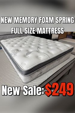 NEW MEMORY FOAM SPRING FULL SIZE MATTRESS